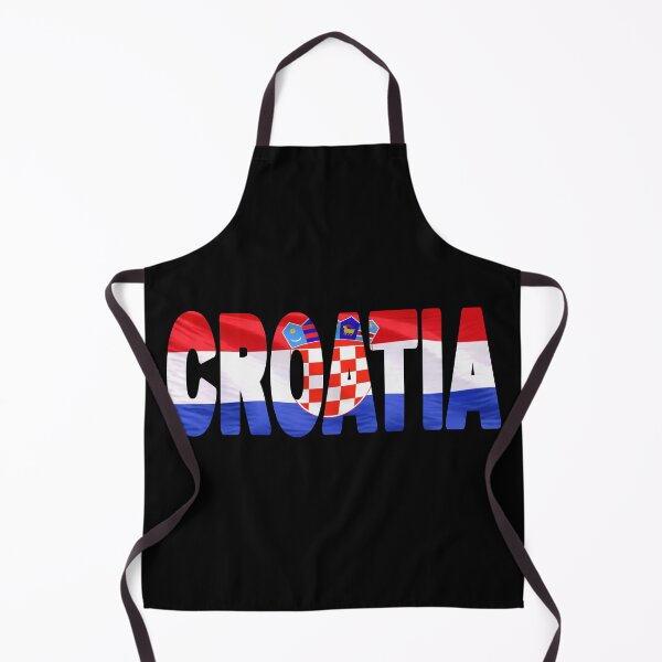Item preview, CROATIA - Flag Flying in Wind cut to Letters Souvenir Sticker Shirt designed and sold by Adam Gormley.