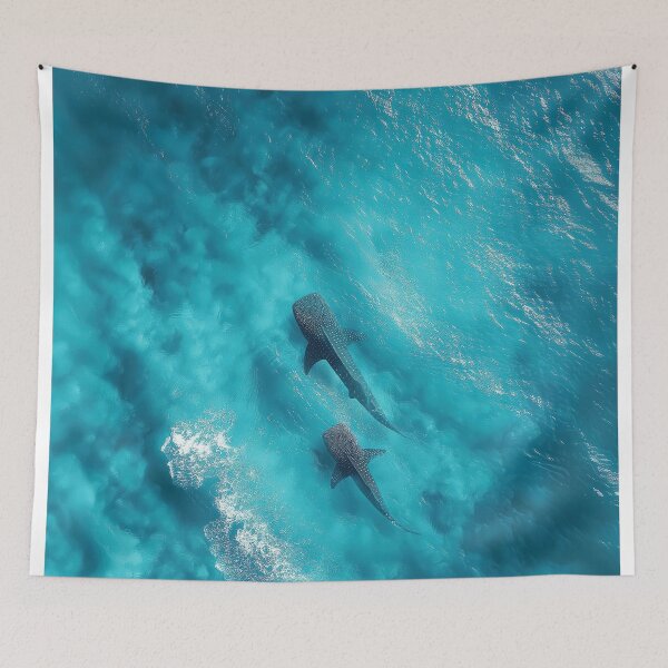 Item preview, The Coastal Whale Shark Aerial Photography Print designed and sold by SurfolioPrints.