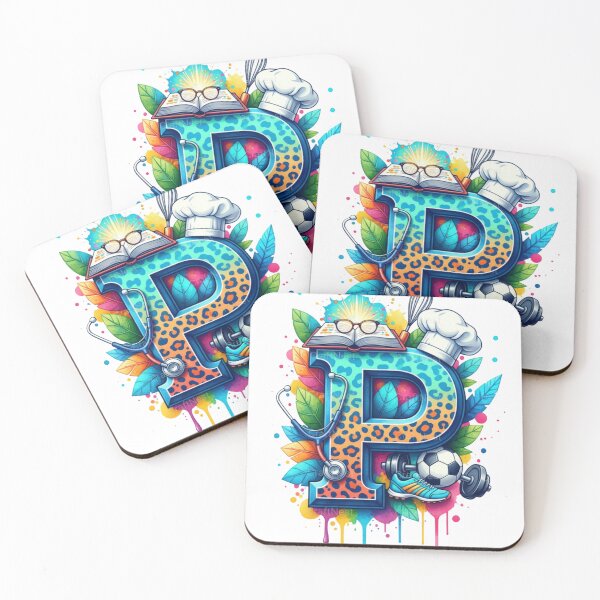 Item preview, Alphabet Fusion Art – Letter P (A–Z Collection) designed and sold by buycostarica.