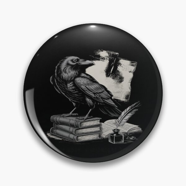 Item preview, Nevermore Once Upon a Midnight Dreary Gothic Raven designed and sold by Slwankol.