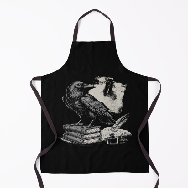 Item preview, Nevermore Once Upon a Midnight Dreary Gothic Raven designed and sold by Slwankol.