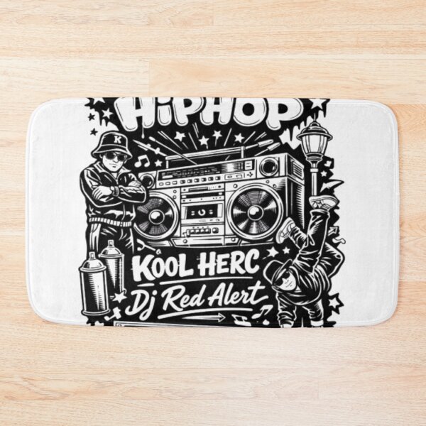 Item preview, Old School Hip Hop Legend Flyer - 80s Retro Boombox Graffiti designed and sold by LeighlaF45.