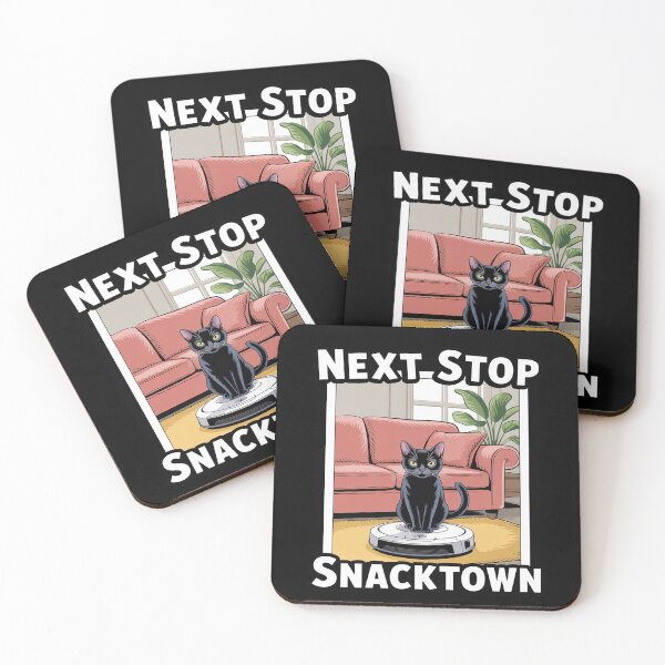 Item preview, Next Stop Snacktown Cat Robot Vacuum Cleaner Cat designed and sold by Slwankol.
