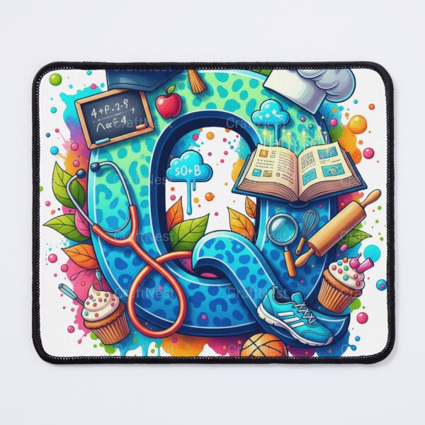 Item preview, Alphabet Fusion Art – Letter Q (A–Z Collection) designed and sold by buycostarica.