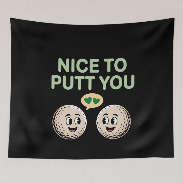 Item preview, Nice to Putt You Golf Pun Graphic for Golfers designed and sold by Slwankol.