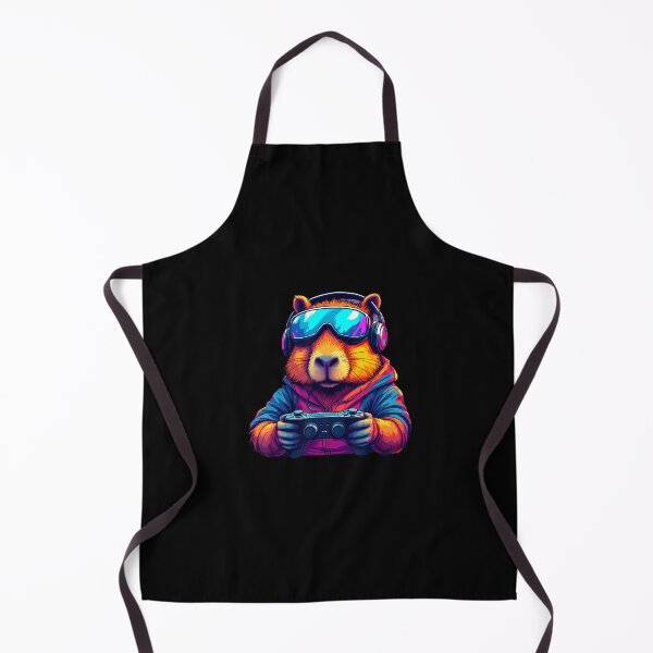 Item preview, Funny Capybara Gamepad Headphones Video Games Gamer designed and sold by prabuniard.