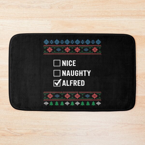Item preview, Nice, Naughty, Alfred Ugly Sweater Style designed and sold by Slwankol.