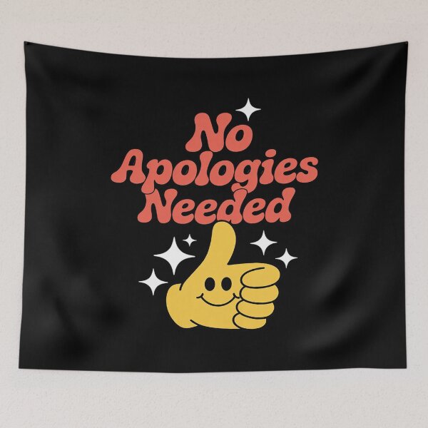 Item preview, No Apologies Needed Feminist Girl Power Graphic designed and sold by Slwankol.