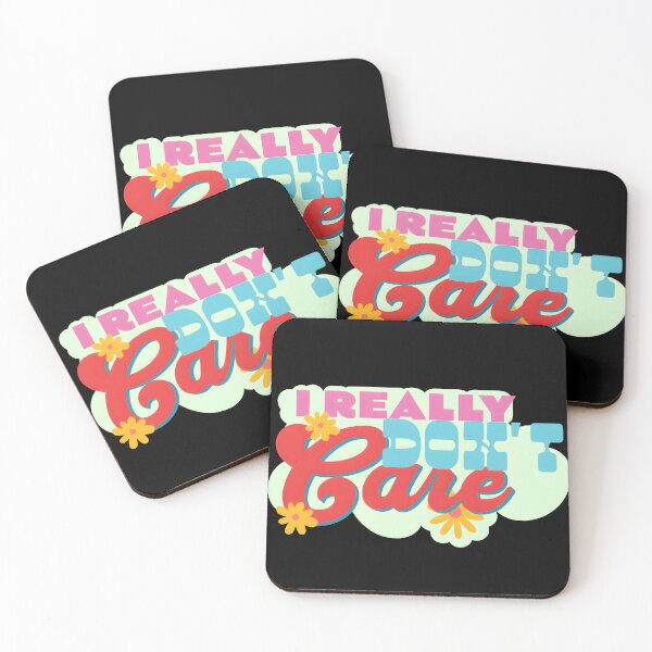 Item preview, Retro I Really Don't Care Sarcastic Quote Sticker designed and sold by Ayarachi.