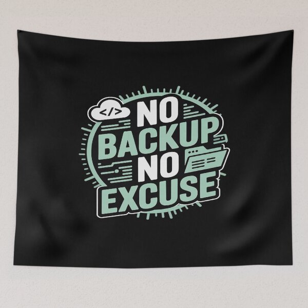 Item preview, no Backup no Excuse Computer Programmer Software designed and sold by Slwankol.