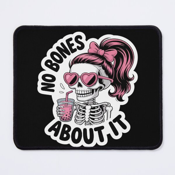 Item preview, No Bones About It Skeleton Girl Heart Shades designed and sold by Slwankol.