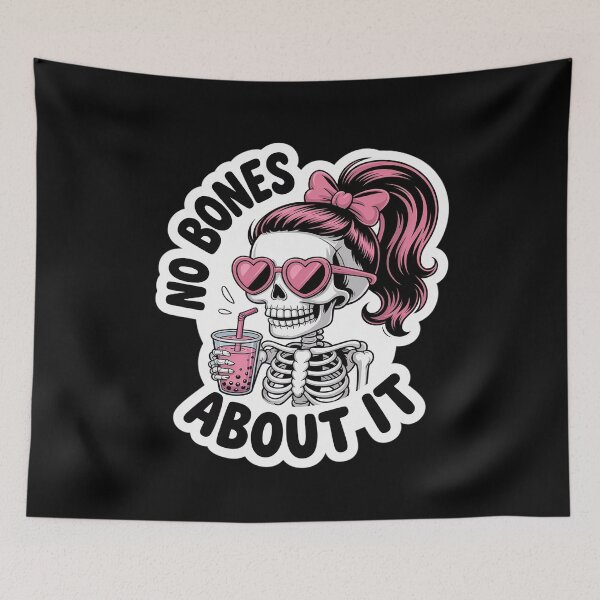 Item preview, No Bones About It Skeleton Girl Heart Shades designed and sold by Slwankol.