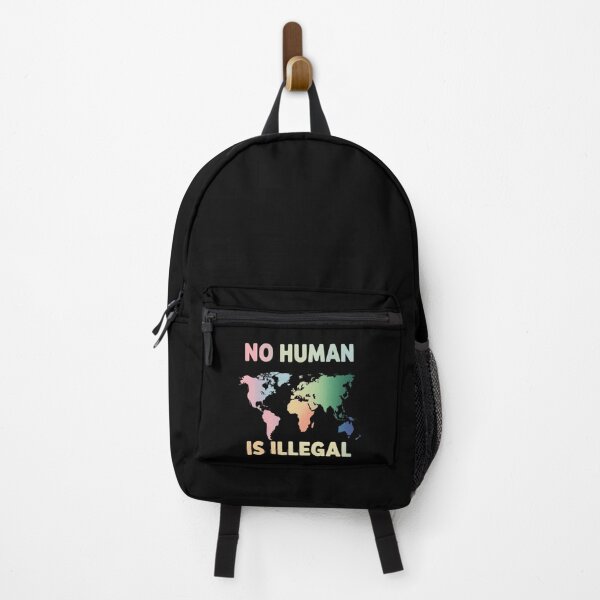 Item preview, No Human is Illegal World Map Immigrant Democrat designed and sold by Slwankol.