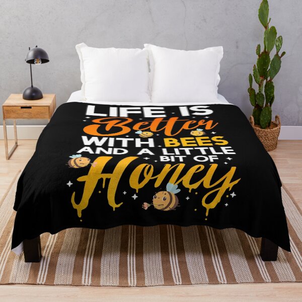 Item preview, Life Is Better With Bees And A Little Bit Of Honey designed and sold by prabuniard.