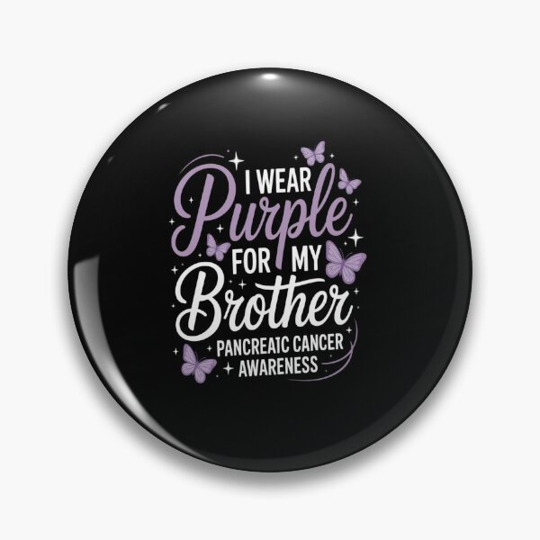 Item preview, I Wear Purple For My Brother, Pancreatic Cancer Fighter designed and sold by KonopikaaArt.