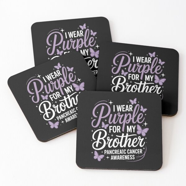 Item preview, I Wear Purple For My Brother, Pancreatic Cancer Fighter designed and sold by KonopikaaArt.