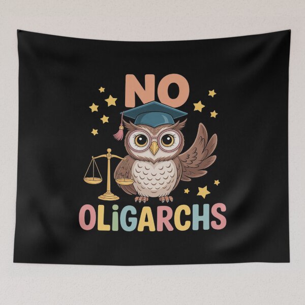 Item preview, No Oligarchs - Owl Wise Justice Scale designed and sold by Slwankol.