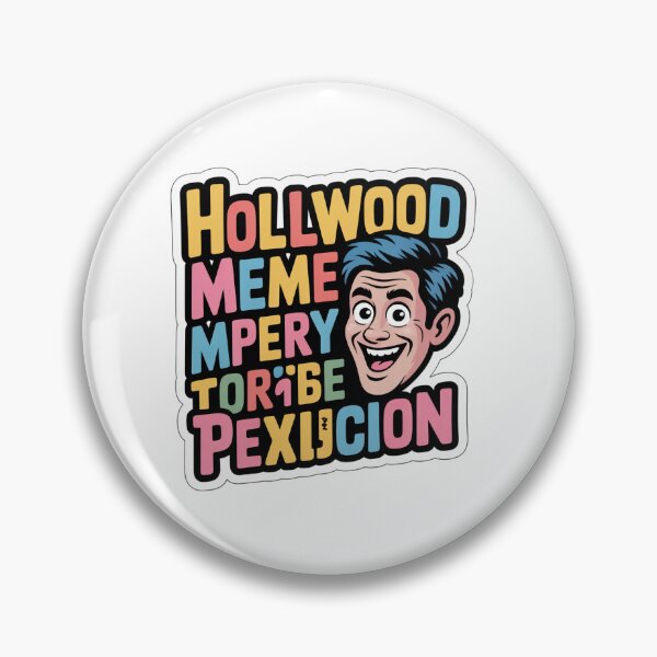 Item preview, Hollywood Meme Typography Funny Cartoon designed and sold by Pinpondesigns.