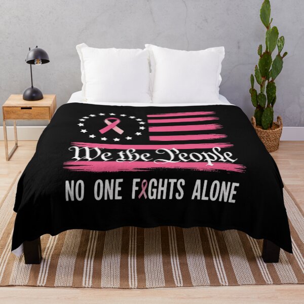 Item preview, No One Fight Breast Cancer Alone American Flag Pink Ribbon designed and sold by Slwankol.