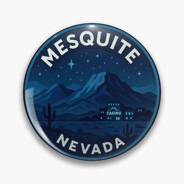 Item preview, Mesquite Nevada Night Desert Badge designed and sold by American Travels.