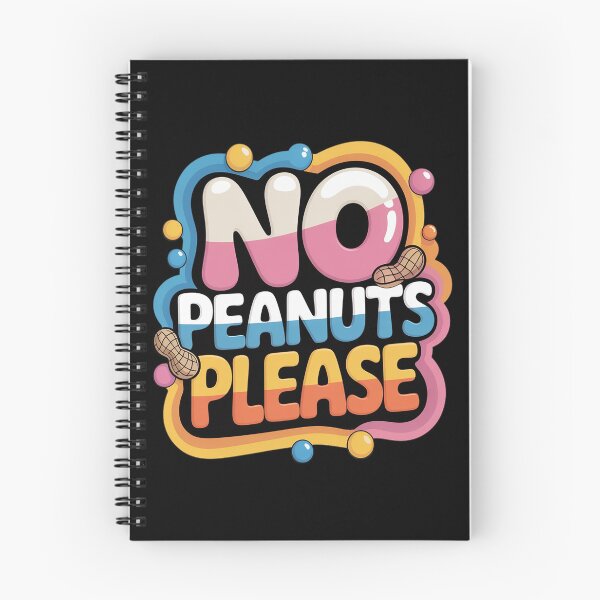 Item preview, No Peanuts Please Allergy Warning Alert Awareness designed and sold by genkihikki.