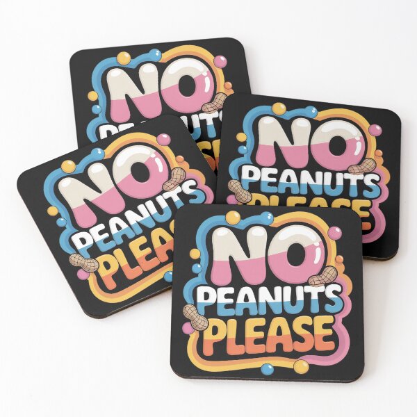Item preview, No Peanuts Please Allergy Warning Alert Awareness designed and sold by genkihikki.