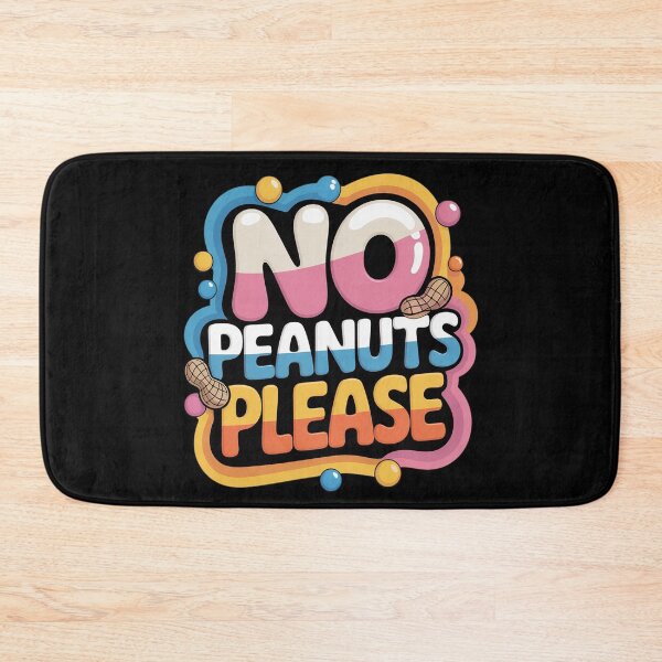 Item preview, No Peanuts Please Allergy Warning Alert Awareness designed and sold by genkihikki.