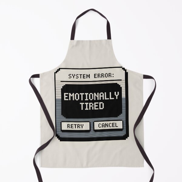 Item preview, System Error Emotionally Tired – Mental Health Retro T-Shirt designed and sold by Tidystore.