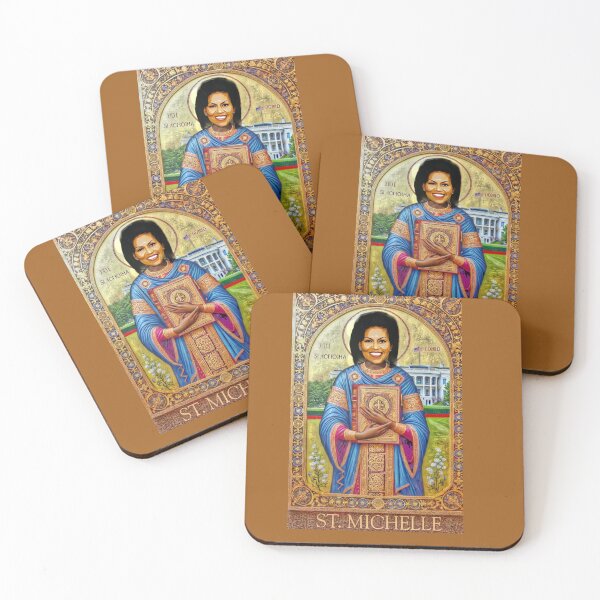 Item preview, St. Michelle Obama Pop Culture Saint designed and sold by CMooreWorx.