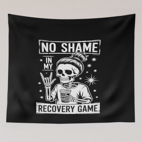 Item preview, No Shame in My Recovery Game Skeleton Sobriety designed and sold by genkihikki.