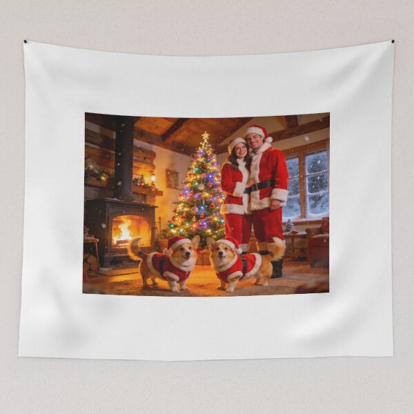 Item preview, Corgi Family Christmas designed and sold by vernonplatt.