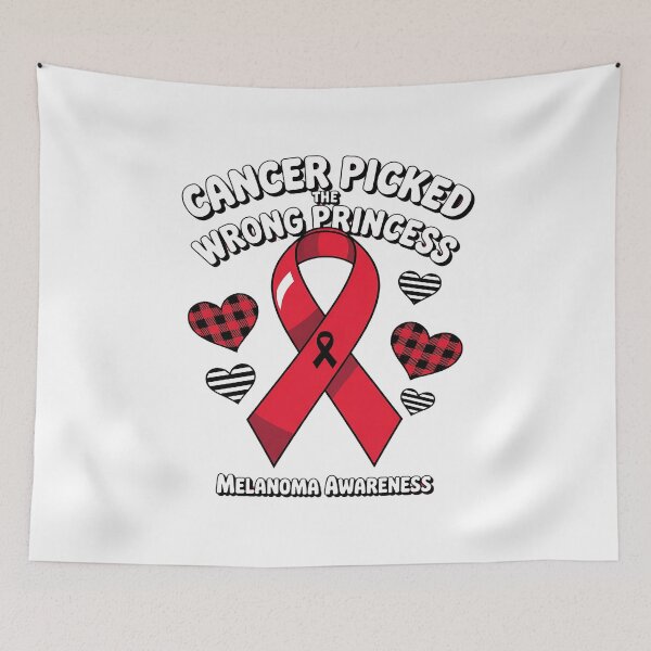 Item preview, Cancer Picked The Wrong Princess Melanoma Awareness Ribbon designed and sold by Rrettgison.
