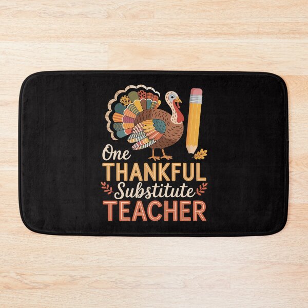 Item preview, One Thankful Substitute Teacher Turkey Leopard Thanksgiving designed and sold by teltvitossuilea.