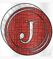Alphabets - 3D Circle | YWZMNK 17 Poster