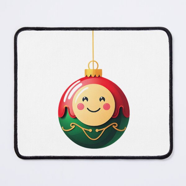 Item preview, Christmas Tree Ornament With Cute Face designed and sold by BankMano.