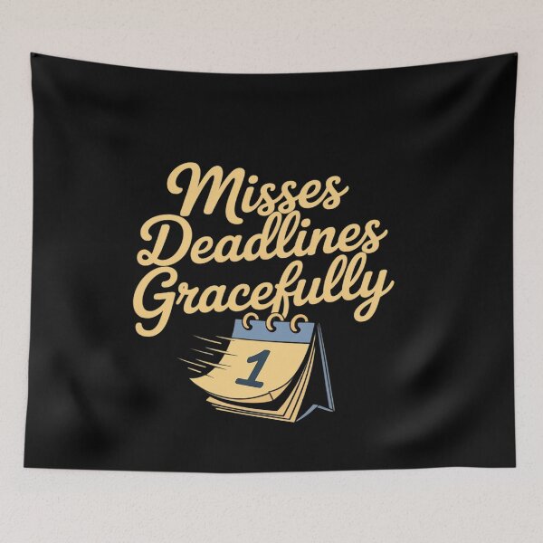 Item preview, Not All Heroes Wear Capes Misses Deadlines designed and sold by genkihikki.