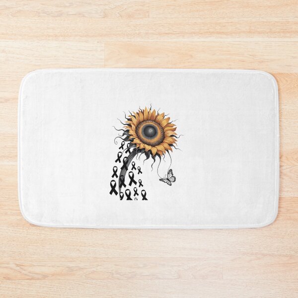 Item preview, MELANOMA CANCER Awareness Sunflower Black Ribbon  designed and sold by Rrettgison.
