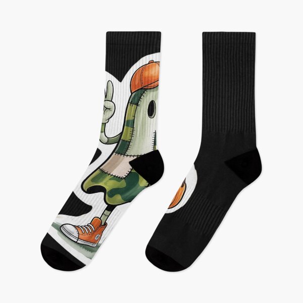 Item preview, Halloween Green Camo Ghost designed and sold by Rackaam.