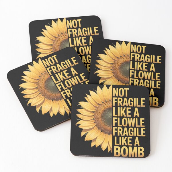 Item preview, not fragile like a flower fragile like a bomb Sunflower designed and sold by genkihikki.