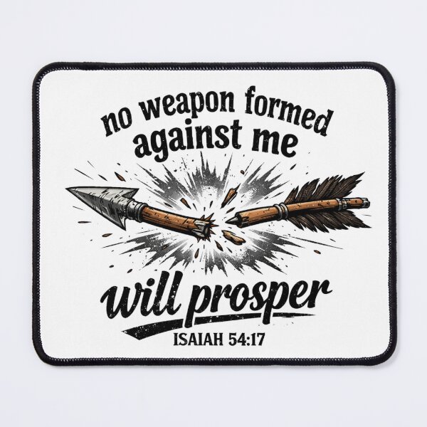 Item preview, No Weapon Formed Against Me Will Prosper - Shattered Arrow Graphic designed and sold by Faithloveshop.