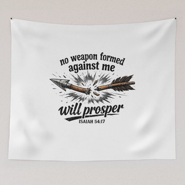 Item preview, No Weapon Formed Against Me Will Prosper - Shattered Arrow Graphic designed and sold by Faithloveshop.