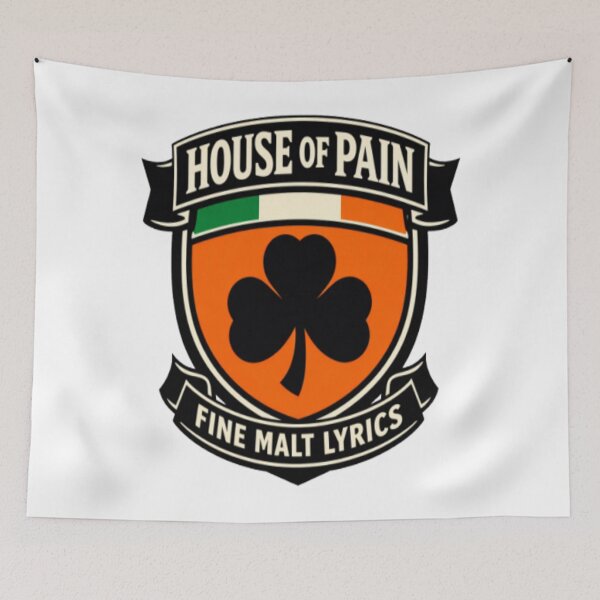 Item preview, House of Pain Fine Malt Lyrics Retro Irish Shamrock Crest designed and sold by LeighlaF45.