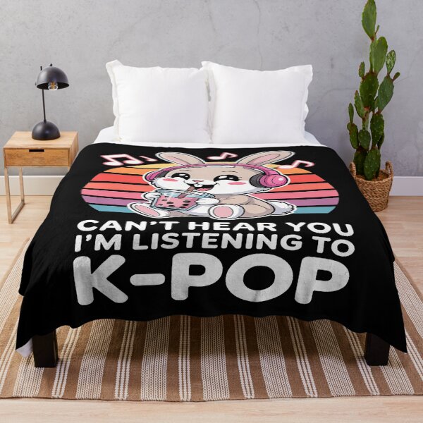 Artikelvorschau, K-Pop Rabbit – Can't Hear You I'M Listening To K-Pop entworfen und verkauft von jayeshainch.