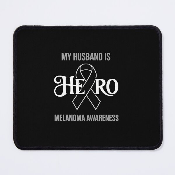 Item preview, Melanoma Skin Cancer Awareness My Husband is my Hero designed and sold by Rrettgison.
