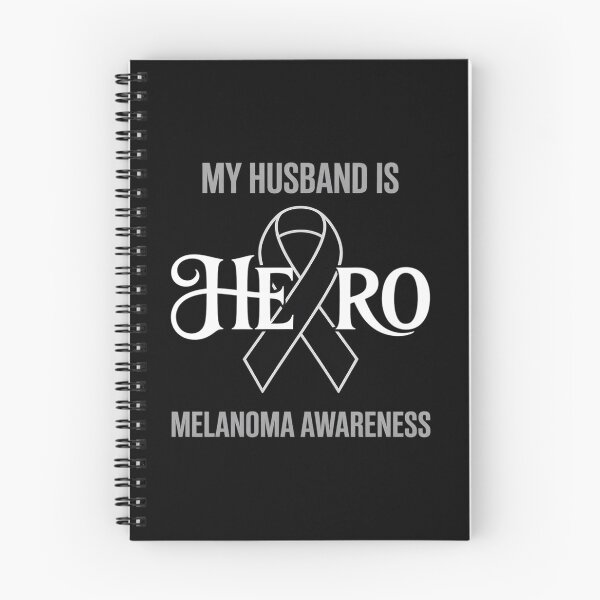Item preview, Melanoma Skin Cancer Awareness My Husband is my Hero designed and sold by Rrettgison.