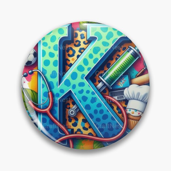 Item preview, Alphabet Fusion Art – Letter K (A–Z Collection) designed and sold by buycostarica.