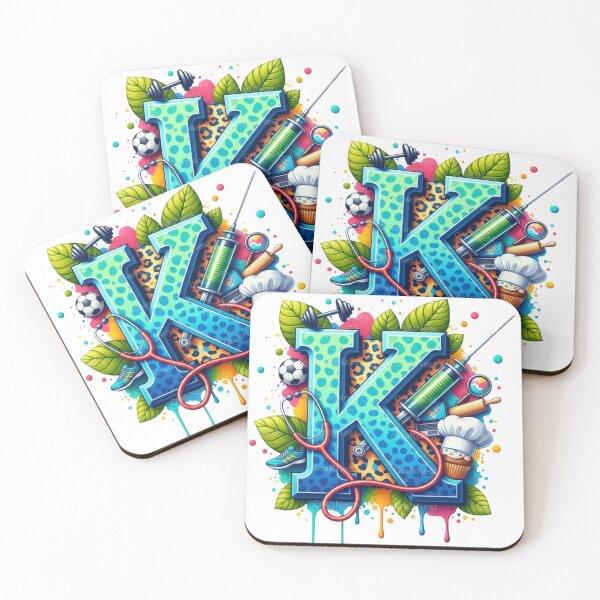 Item preview, Alphabet Fusion Art – Letter K (A–Z Collection) designed and sold by buycostarica.
