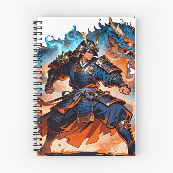 Item preview, Epic Samurai Warrior with Dragon | Japanese Mythical Fantasy Art designed and sold by BurnekSupreme.
