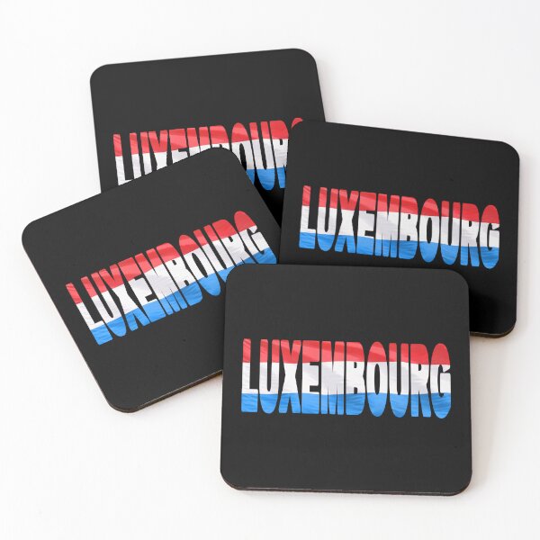 Item preview, LUXEMBOURG - Flag Flying in Wind cut to Letters Souvenir Sticker Shirt designed and sold by Adam Gormley.