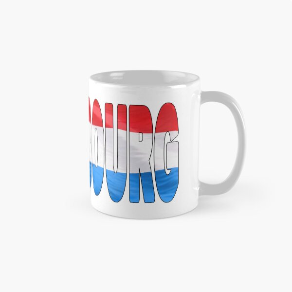 Item preview, LUXEMBOURG - Flag Flying in Wind cut to Letters Souvenir Sticker Shirt designed and sold by Adam Gormley.